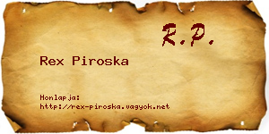 Rex Piroska névjegykártya